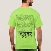 T-shirt une raison pour aller au végétalien (Dos)