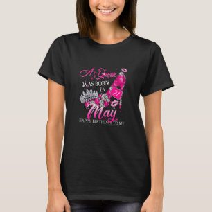 T-shirt Une Reine Est Née En Mai Anniversaire