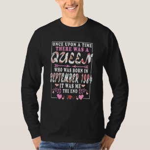 T-shirt Une Reine Née En Septembre 1984 Anniversaire W