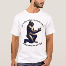 Une Révélation Cosmique Bigfoot Adorant Jésus