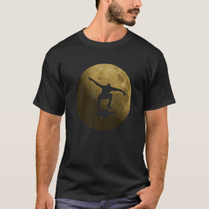 T-shirt Une Roue Flottant Dans La Lune Autoéquilibrage Flo