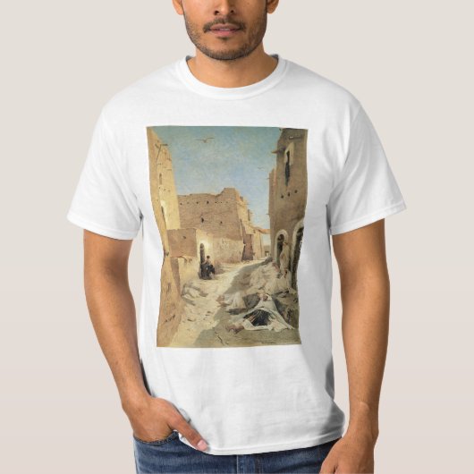 T-shirt Une rue à El Agouat (Devant)