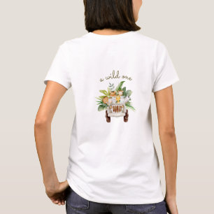 T-shirt Une Safari Bébé Sauvage Shower Maman à Venir