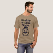 T-shirt "Une sagesse riche fait des conneries" (Devant entier)