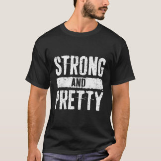 T-shirt Une Salle De Fitness Forte Et Assez Forte