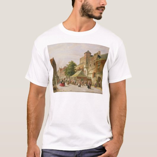 T-shirt Une scène de rue à Amsterdam (Devant)