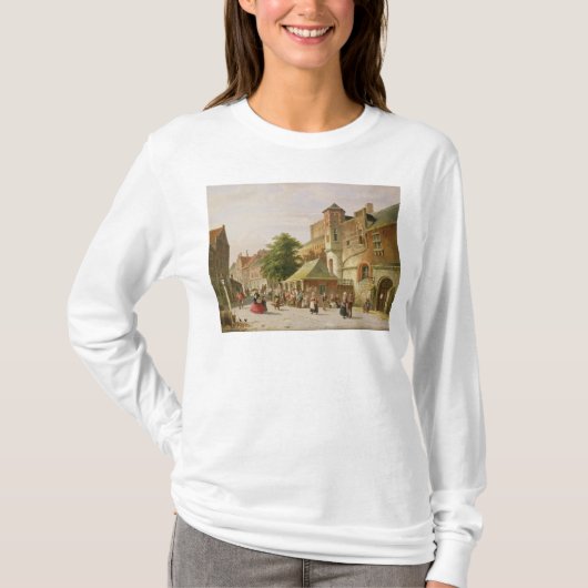 T-shirt Une scène de rue à Amsterdam (Devant)