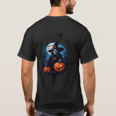 T-shirt Une scène d'Halloween éffrayante (Dos)