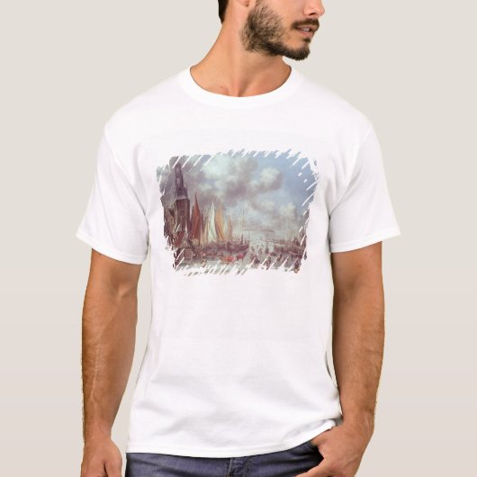 T-shirt Une scène d'hiver à Amsterdam (Devant)