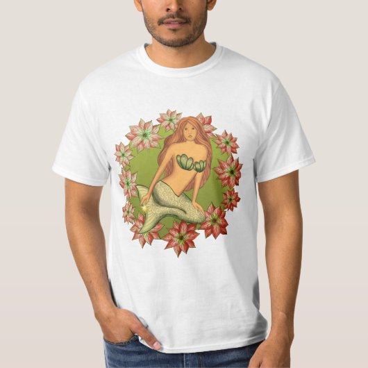 T-shirt Une sirène de Poinsettia (Devant)