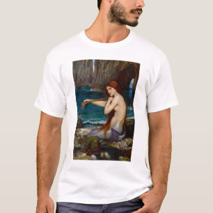 T-shirt Une sirène, vers 1900 par John Waterhouse
