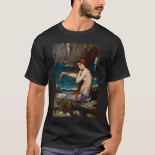 T-shirt Une sirène, vers 1900 par John Waterhouse