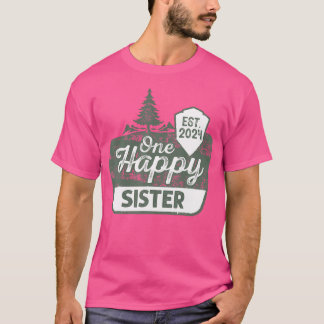 T-shirt Une Soeur Heureuse Happy Camper Correspondant Fami