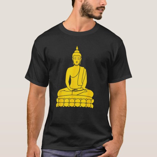 T-shirt Une statue de Bouddha (Devant)