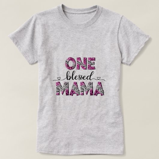 T-shirt Une sublimation de maman bienheureuse (Design devant)