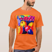T-shirt Une Superbe Peinture À L'Huile De Fruité. Commande (Devant)
