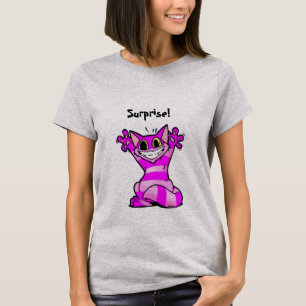 T-shirt Une surprise plus aimable ? Chat drôle de bande