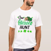 T-shirt Une tante chanceuse Clover St. Patrick's Day Irlan (Devant)