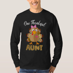 T-shirt Une Tante Remerciée Turquie Famille Leopart Thankg