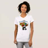 T-shirt Une terre de tournesol et de panda (Devant entier)