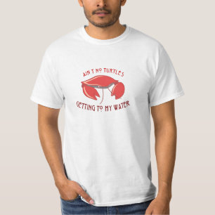 T-shirt Une tortue est arrivée à l'eau ? Non.