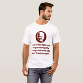 T-shirt Une Turbine Vent Tue 3 Oiseaux - Sagesse (Devant entier)