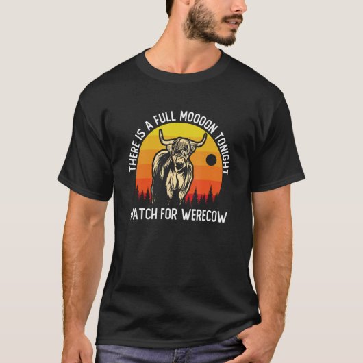 T-shirt Une vache avec une attitude Vache écossaise Highla (Devant)