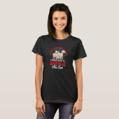 T-shirt Une vache Un cochon et un poulet Marchez dans un B (Devant entier)