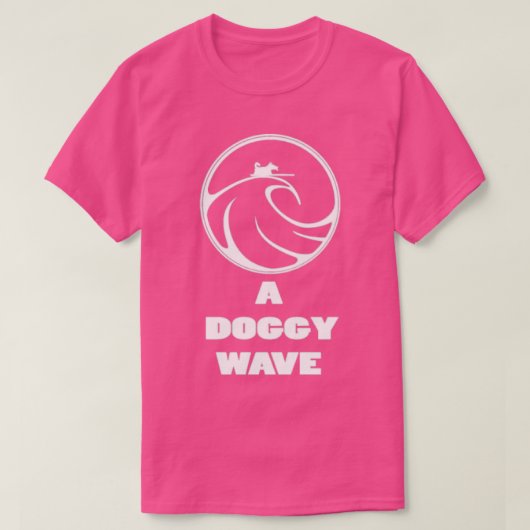 T-shirt Une vague de chiens (Design devant)