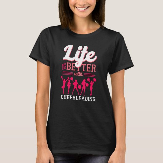 T-shirt Une Vie Cheerleader Plus Chère Est Meilleure Avec  (Devant)