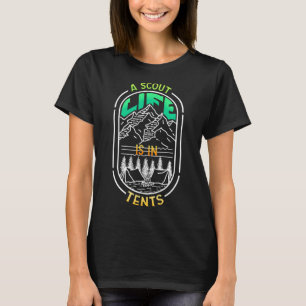 T-shirt Une vie de scout est dans les tentes - Camping Ran