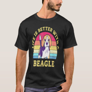 T-shirt Une Vie Graphique À Décor De Chien Beagle Est Meil