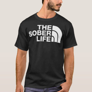 T-shirt Une vie plus sobre et une récupération stupéfiante
