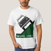 T-SHIRT UNE VIE. VIVE-LE. (Devant)