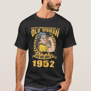 T-shirt Une Vieille Femme Née En 1952
