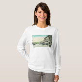 T-shirt Une ville de SceneRedwood de rue, CA (Devant entier)