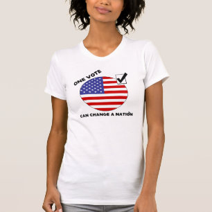 T-shirt Une voix peut changer une nation