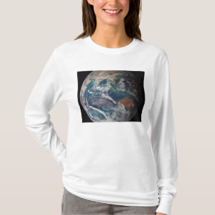 T-shirt Une vue complète de la Terre montrant les données 