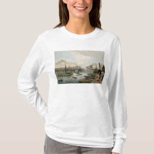 T-shirt Une vue de pont de Londres et du bureau de douane