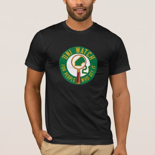 T-shirt Uni montre : Loupe verte (Devant)