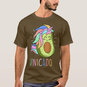 T-shirt Unicado Avocado Unicorn Girl Women 