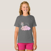 T-shirt unicat nuage meow (Devant entier)