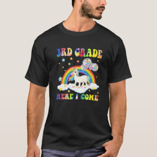 T-shirt Unicorn 3Ème Année Ici Je Reviens À L'École