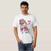 T-shirt Unicorn 4 juillet filles (Devant entier)