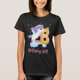 T-shirt Unicorn 8e anniversaire Sept 8 ans fille enfants