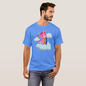 T-shirt Unicorn à l'arc-en-ciel mignon (Devant entier)