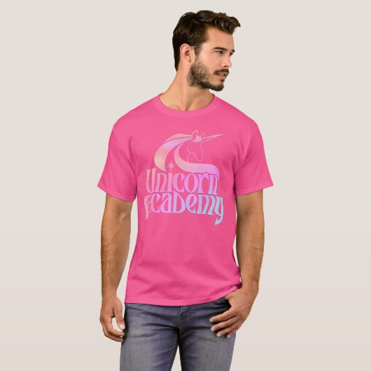 T-shirt Unicorn Academy Enchantant Le Logo Graphique Avant (Devant entier)