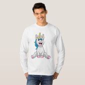 T-shirt Unicorn avec Flowers Daisy (Devant entier)