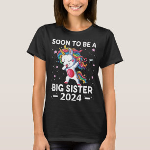 T-shirt Unicorn Bientôt Être Grande Soeur 2024