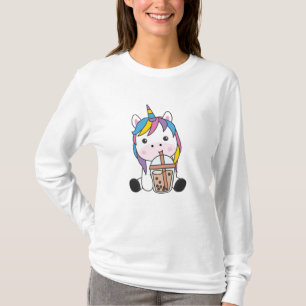 T-shirt Unicorn Bubble Tea Unicorns Cute Animaux Filles